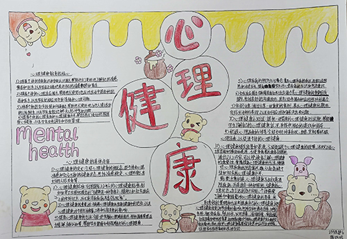 心理健康丨南充衛(wèi)校2023級手抄報大賽